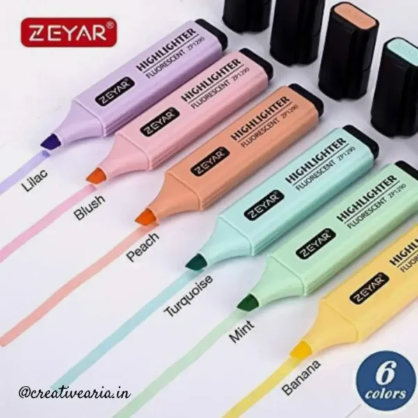 New Pastel Highlighter (Pack of 6) - Image 2